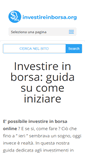 Mobile Screenshot of investireinborsa.org